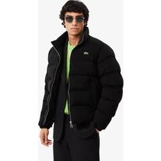 Lacoste Homme Vestes Lacoste Quilted Velour Puffed Jacket Black