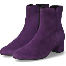 Purple - Woman Ankle Boots Gabor Abbey Women's Ankle Boots - Purple Sde