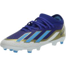 Running Shoes adidas X Crazyfast League Firm Ground Sneaker, Lucid Blue/Blue Burst/White, Unisex Big Kid