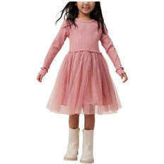 Dresses Cotton On Girls Little/Big Nova Long Sleeve Dress Up Dress Clay pigeon