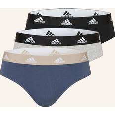 Mujer Ropa interior de hombre adidas 3er-Pack Slips GRAU/ SCHWARZ/ BLAU