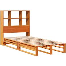 Beds & Mattresses vidaXL Bookcase Bed without Mattress Wax Brown 75 x 190 cm
