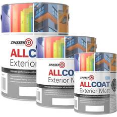 Zinsser Black Paint Zinsser Allcoat Exterior Water Based Matt 1L Black