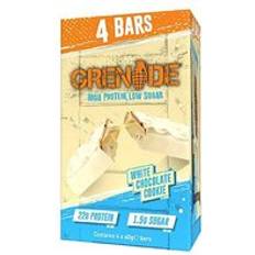Grenade White Chocolate Cookie Protein Bars - 4 x 60g