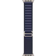 Apple 49mm Navy Alpine Loop Large Natural Titanium Finish