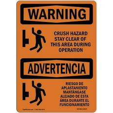 Transparent Workplace Signs SignMission OS-WS-D-35-L-12537 Warning Sign