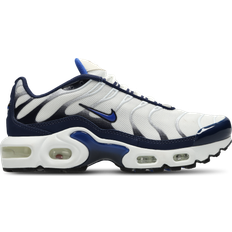 Nike Garçon Chaussures de course Nike Air Max Plus GS - White/Midnight Navy/Bronzine/Hyper Royal