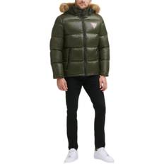 Guess Winter Jackets Guess Men's Warm Rain Resistant Puffer, Army Green