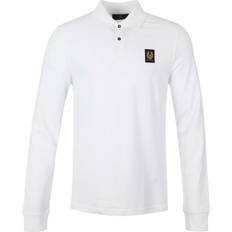 Belstaff Man Polo Shirts Belstaff Men's Men's Long Sleeved Polo White