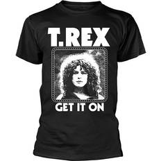 T. rex get it on black t-shirt