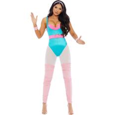Forplay Women's Blue Pink White Costume XS S