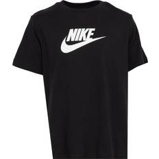 Polyester T-shirts Children's Clothing Nike Big Kid's Sportswear T-shirt - Black/White (FD0928-010)