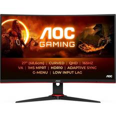 AOC 2560x1440 Monitors AOC CQ27G2SE 27 Inch QHD Monitor 165Hz 1MS