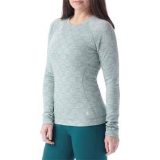 Green - Women Base Layer Tops Smartwool Classic Thermal Merino Crew Baselayer Women's Arctic Green Digi Snow