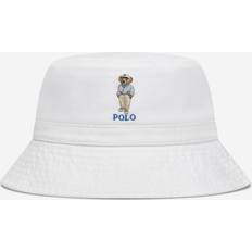 Bucket Hats Children's Clothing on sale Polo Ralph Lauren Boys White Cotton Polo Bear Bucket Hat