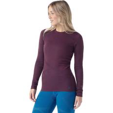 Purple Base Layers Smartwool Intraknit Thermal Merino Crew Baselayer Women's Eggplant/Nival Blue