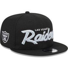 New Era Men's Black Las Vegas Raiders Main Script 9FIFTY Snapback Hat