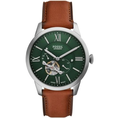 Fossil Townsman Automatic Brown Leather Watch, 44mm Brown (NO SIZE)