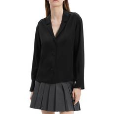 Theory Silk Blouse Black