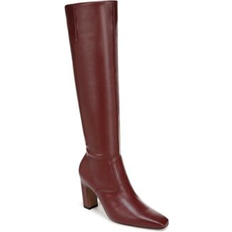 44 ½ Hohe Stiefel Franco Sarto Bowman Wide Calf Knee High Boot (Berry Red Faux Leather) 5.0 Pointed Toe