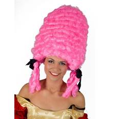 Pink Wigs Funny Fashion Pompadour Wig - Pink, Dame Queen Charlotte