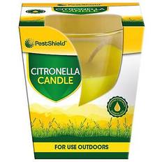 PestShield Outdoor Citronella Scented Candle 1x - Yellow Garden Fly Mosquito Insect Repeller