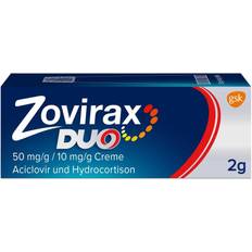 GSK Rezeptfreie Arzneimittel Zovirax Duo 50mg/g 10mg/g Creme