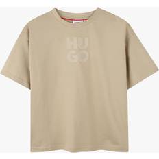 HUGO BOSS Kids' Cotton T-Shirt, Stone