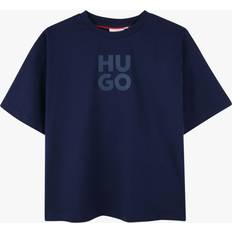 Barneklær HUGO BOSS Kids' Cotton T-Shirt, Medieval Blue