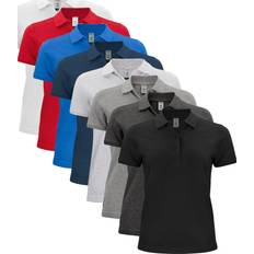 Ekologiskt material Pikétröjor Clique Classic Bio-Baumwoll Poloshirt Damen grey melange