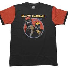 Orange T-shirts Black sabbath short sleeves r500z