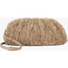 Dune Bags Dune Drapery Faux Fur Handbag, Camel