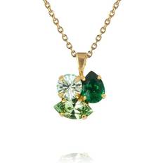 Grön Halsband Caroline Svedbom "Ana Necklace Gold Majestic Green Combo" Halsband