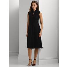Polo Ralph Lauren Svarta Klänningar Polo Ralph Lauren Velvet Cap-Sleeve Dress - Svart