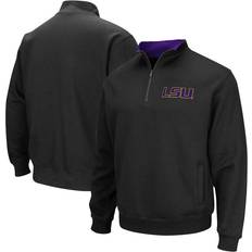 Sports Fan Apparel Colosseum Athletics LSU Tigers Tortugas Logo Quarter-Zip Jacket Black, NCAA Men's Fleece/Jackets