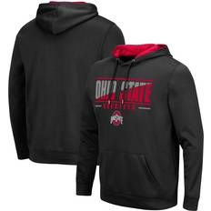 Sports Fan Apparel Colosseum Athletics Ohio State Buckeyes Slash Stack Pullover Hoodie Black, NCAA Men's Fleece/Jackets