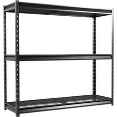 Shelving Systems ShunTong The Atlas 3-Tier Metal Garage Unit 77”W x 24”D x 72”H 7500 LBS Load Capacity Shelving System