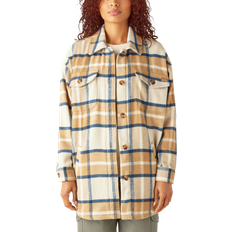 Flannel Outerwear Dickies Plaid Shacket Women's Maple