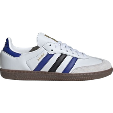 Adidas Junior Samba OG - Crystal White/Active Blue/Matte Gold