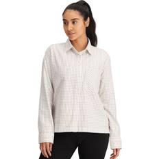 The North Face Women Shirts The North Face Arroyo Lightweight Flannel Shirt Women's White Dune Grid Plaid