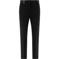 Peserico Peserico-Jersey Cigarette Trousers Nero-Donna Black