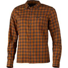 Merinould Skjorter Lundhags Ekren Long Sleeve Shirt - Dark Gold
