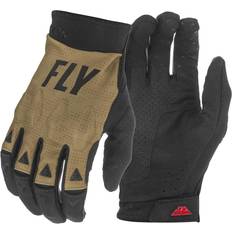 Green Motorcycle Gloves Fly Racing Evolution DST Gloves (Khaki/Black/Red)