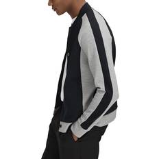 Reiss Men Jackets Reiss Pelham Colour-Blocked Stretch Woven Jacket - Navy/Grey