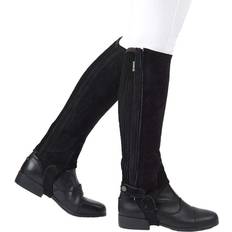 Rider Gear Dublin Dublin Childs Suede II Half Chaps Black (Large)