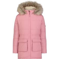 Tommy Hilfiger Jackets Children's Clothing Tommy Hilfiger Girl's Faux Fur Hooded Puffer Jacket Pink