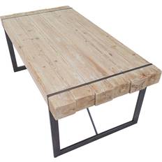 Mendler HWC-A15 Natural Dining Set 90x160cm 3pcs
