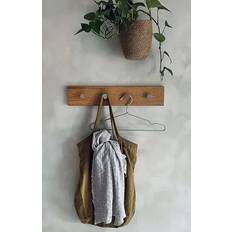 OAK Knagerække Egetræ Med Stål Knager 50 cm