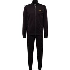 Emporio Armani Logo Tracksuit - Black/Gold