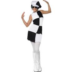 Smiffys Costumes Smiffys 1960s Party Girl Adult Costume Black & White